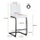 White PU Chair Barstool Dining Counter Height Chair Set of 2 W24154191
