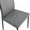 Dining chairs set of 4, Grey modern kitchen chair with metal leg W24154192