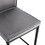 Grey Leather Barstool Dining Counter Height Chair Set of 2 W24154204