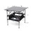 1-piece Folding Outdoor Table with Carrying Bag,Lightweight Aluminum Roll-up Square Table for indoor, Outdoor Camping, Picnics, Beach,Backyard, BBQ, Party, Patio, 27.56X27.56X27.56in, Black W24172223