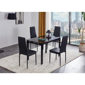 5-Piece Dining Table Set, Dining Table and Chair for 4 W241S00001