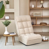 Single sofa reclining chair Japanese chair lazy sofa tatami balcony reclining chair leisure sofa adjustable chair W24463598