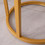 Modern C-shaped end/side table,Golden metal frame with round marble color top-15.75" W24734061