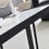 Minimalism Square coffee table,Black metal frame with sintered stone tabletop W24739684