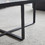 Minimalism rectangle coffee table,Black metal frame with sintered stone tabletop W24739717