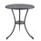 3 Piece Bistro Table Set Cast Aluminum Outdoor Patio Furniture with Umbrella Hole Patio Balcony, Black W2505P151717