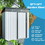 5 x 3 ft Outdoor Storage Shed, Galvanized Metal Garden Shed with Lockable Doors, Tool Storage Shed for Patio Lawn Backyard Trash Cans W2505P175825