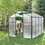 Polycarbonate Greenhouse,6'x 8' Heavy Duty Walk-in Plant Garden Greenhouse for Backyard/Outdoor W2505S00018
