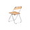 Folding Chair Transparent Chairs-Ghost Stackable Crystal Folding Chair-PC Plastic Living Room Seat-Chrome Frame and Foldable Acrylic Chair fo -Orange W2516P185330