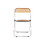 Folding Chair Transparent Chairs-Ghost Stackable Crystal Folding Chair-PC Plastic Living Room Seat-Chrome Frame and Foldable Acrylic Chair fo -Orange W2516P185330