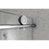 4876 Chrome frameless one fixed and one shifted Shower Door, 2 3/4inches 70MM 304 stainless steel large pulleys with adjustable soft closing function W2517P180214