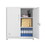 W252113558 White+Steel+Filing Cabinets+1-2 Shelves+Powder Coated