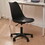 Black PP with Wheels Adjustable Height Office Chair for Study,Modern Armless Swivel Plastic Chair for Living Room W2533P171803