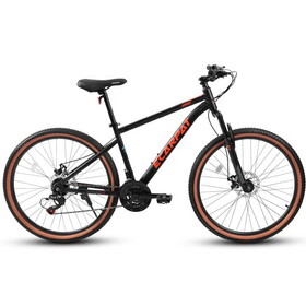 Ecarpat Mountain Bike 24 inch Wheel, 21-Speed Disc Brakes Trigger Shifter, Carbon Steel Frame Youth Teenagers Mens Womens Trail Commuter City Snow Beach Mountain Bikes Bicycles W2563P156274