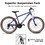 Ecarpat Mountain Bike 26 inch Wheel, 21-Speed U-Brakes Twist Shifter, Carbon Steel Frame Youth Teenagers Mens Womens Trail Commuter City Snow Beach Mountain Bikes Bicycles W2563P156276