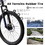 Ecarpat Mountain Bike 24 inch Wheels, 21-Speed Full Suspension Mens Womens Trail Commuter City Mountain Bike, Carbon Steel Frame Disc Brakes Grip Shifter Front Fork Rear Shock Absorber Bicycles