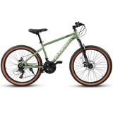 A24301 Ecarpat Mountain Bike 24 inch Wheels, 21-Speed Mens Womens Trail Commuter City Mountain Bike, Carbon steel Frame Disc Brakes Thumb Shifter Front Fork Bicycles W2563P169613