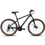 A24301 Ecarpat Mountain Bike 24 inch Wheels, 21-Speed Mens Womens Trail Commuter City Mountain Bike, Carbon steel Frame Disc Brakes Thumb Shifter Front Fork Bicycles W2563P173258