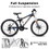 Ecarpat Mountain Bike 27 inch Wheels, 21-Speed Full Suspension Mens Womens Trail Commuter City Mountain Bike, Carbon Steel Frame Disc Brakes Grip Shifter Front Fork Rear Shock Absorber Bicycles