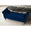 48.3-inch Storage Bench, modern velvet Ottoman, large capacity storage bench with armrest, suitable for living room, bedroom (H dark blue) W2564P195838