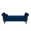 48.3-inch Storage Bench, modern velvet Ottoman, large capacity storage bench with armrest, suitable for living room, bedroom (H dark blue) W2564P195838