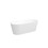 67" Acrylic Freestanding Bathtub, Modern & Contemporary Design Soaking Tub with Brushed Nickel Pop-Up Drain and Minimalist Design Overflow, 02136-BN