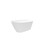 59" Acrylic Freestanding Bathtub, Modern & Contemporary Design Soaking Tub with Brushed Nickel Toe-tap Drain and Integrated Slotted Overflow, Glossy White, cUPC Certified, 02141-BN