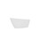 59" Acrylic Freestanding Bathtub, Modern & Contemporary Design Soaking Tub with Brushed Nickel Toe-tap Drain and Integrated Slotted Overflow, Glossy White, cUPC Certified, 02141-BN