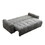 94.49"sleeper Sofa, Sofa Bed- 2 in 1 Pull Out Couch Bed with Storage Chaise for Living Room, Sofa Sleeper with Pull Out Bed, Dark Grey Couch W2582P185326