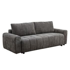 94.49"sleeper Sofa, Sofa Bed- 2 in 1 Pull Out Couch Bed with Storage Chaise for Living Room, Sofa Sleeper with Pull Out Bed, Dark Grey Couch W2582P185319