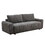 94.49"sleeper Sofa, Sofa Bed- 2 in 1 Pull Out Couch Bed with Storage Chaise for Living Room, Sofa Sleeper with Pull Out Bed, Dark Grey Couch W2582P185326