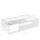 Twin Floor Bed Frame with Fence, Wood Kids Floor Beds Frame for Bedroom Playroom,White(Expect arrive date Jun. 21st) W2593P164747