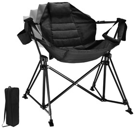 Hammock Camping Chair Folding 350 lbs Foldable Portable Rocking Chairs for Adults Outside Swinging Camp with Stand Lawn Garden Hanging Outdoor W2604P177452