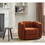 Swivel Accent Barrel Chair, Modern Round Armchairs with Upholstered, Comfy Swivel Accent Chair for Living Room W2606P187689