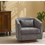 Swivel Accent Chair for Living Room, Sofa Chairs with Wood Base Side, Comfy Swivel Accent Chair with Wide Upholstered, for Living Room W2606P187690