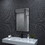 24 in. W x 36 in. H Rectangular Framed Wall Bathroom Vanity Mirror in Matte Black W2619P168676