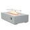 52 inch Outdoor Concrete Propane gas rectangle Fire Pit table in Antique white color W2620P182372