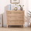 31.5"3-Drawers Rattan Storage Cabinet Rattan Drawer,for Bedroom,Living Room,Natural W2629P176837