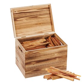 15 lbs Fatwood Fire Starter Sticks with Wooden Box, 100% Natural Kindling wood, Pine Firewood Firestarter for Campfire, Stove, Fireplace, Bonfires, Grill