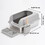 Enclosed Stainless Steel Cat Litter Box with Lid Extra Large, Litter Box for Big Cats XL Metal Litter Pan Tray with High Wall Sides Enclosure, Non-Sticky, Anti-Leakage, Easy Clean W2641P205076