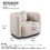 C3-2507, Accent Square Sofa Chair, Boucle Fabric Upholstered Single Cloud Couch Chair, Japandi Style Armchair for Living Room, 1 Seater Sofa W2664P381651