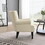 Modern Accent Living Room Chairs,Polyester Armchair Club Chair with channel back, Accent chair for Living room, Bedroom Reading room, soft fabric, wooden Leg, Beige W2671P196302