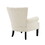 Modern Accent Living Room Chairs,Polyester Armchair Club Chair with channel back, Accent chair for Living room, Bedroom Reading room, soft fabric, wooden Leg, Beige W2671P196302