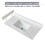 22 inch Sidesplash, Bathroom Vanity Top with Backsplash,4" Height Backsplash, for Vanity Top, Bianco Carrara Venato W2700P194081