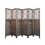 6 Panel Room Dividers, 6FT Carved Wood Room Divider Partition Room Dividers Wall Wooden Carved Folding Privacy Screens Foldable Panel Wall Divider for Office Restaurant, Rustic Brown W2701P189920
