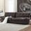 Cloud Style Sofa, Teddy Velvet Fabric, Comfy Padded Cloud Couch for Living Room, Apartment W2705S00001