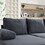 U-Shaped Couch with Oversized Seat,6-Seat Sofa Bed with Double Chaise,Comfortable and spacious indoor furniture for Living Room,Apartment W2705S00004