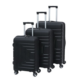 Hardshell Suitcase Spinner Wheels PP Luggage Sets Lightweight Durable Suitcase with TSA Lock,3-Piece Set (21/25/29)2305BLACK W2710P186147
