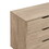 NORDICA 6 Drawer Master Dresser with Interlock Drawer Feature - Drawer Slide and Interlock Pre-Assembly, Wide Dressers for Bedroom 6 Deep Drawers for Closet Organizer - Easy assembly, Natural Oak