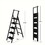 5-step ladder folding step stool, 5-step ladder with anti slip wide pedals, lightweight and easy to carry handle folding ladder, multi-purpose steel ladder, suitable for home and office use